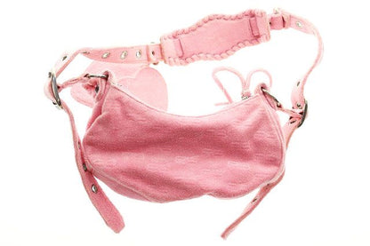 Balenciaga Pink Terry Fabric le Cagole XS Shoulder Bag Fabricle — view 2