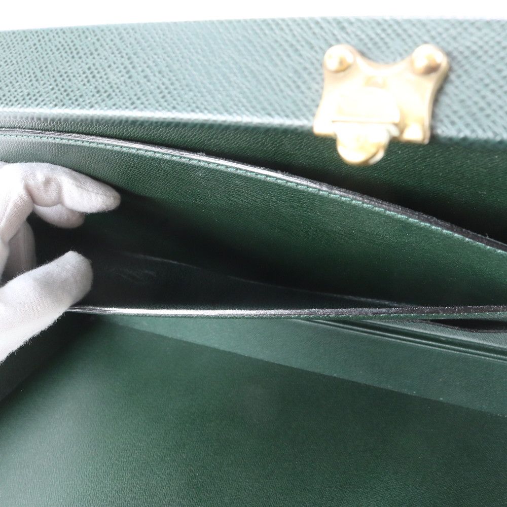Louis Vuitton Taiga Diplomat Leather Attache Case Hard Document Bag Business — view 8