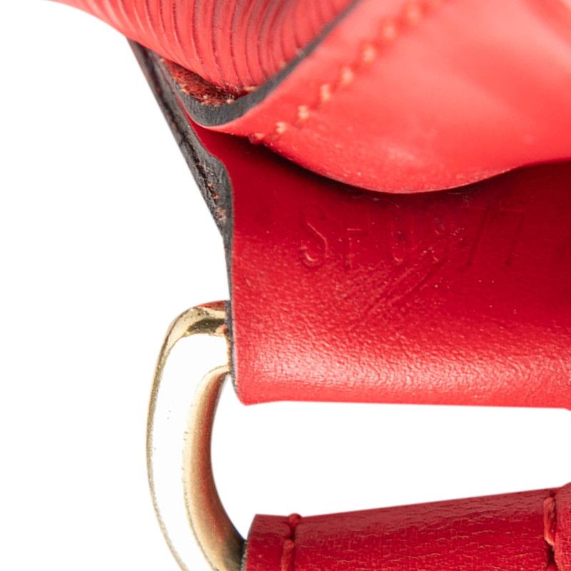 Louis Vuitton Epi Noe Shoulder Bag Drawstring Castilian Red Leather — view 7
