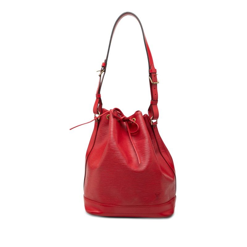 Louis Vuitton Epi Noe Shoulder Bag Drawstring Castilian Red Leather