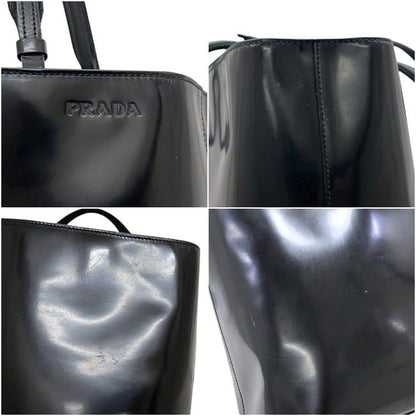 Prada Tote Bag Leather Nero Black — view 4