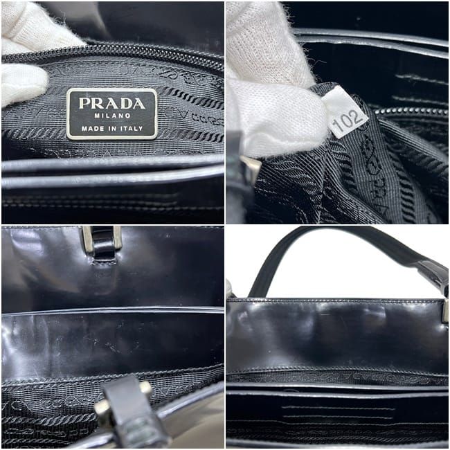 Prada Tote Bag Leather Nero Black — view 3