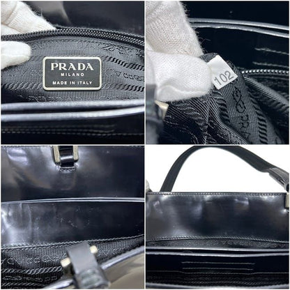 Prada Tote Bag Leather Nero Black — view 3