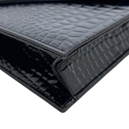 Saint Laurent Clutch Handbag Croco Black — view 7