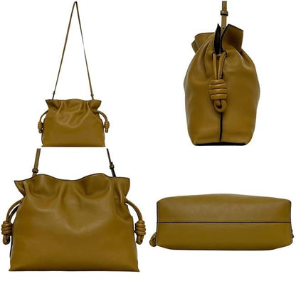 Loewe Shoulder Bag Flamenco Clutch Leather Brown — view 2