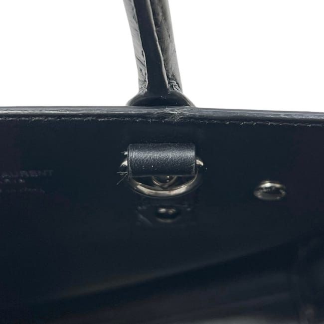 Saint Laurent Paris Shoulder Bag Sac de Jour Nano YSL 2-Way Leather Black — view 4