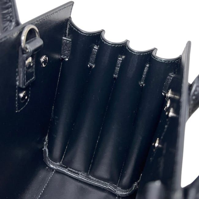 Saint Laurent Paris Shoulder Bag Sac de Jour Nano YSL 2-Way Leather Black — view 5