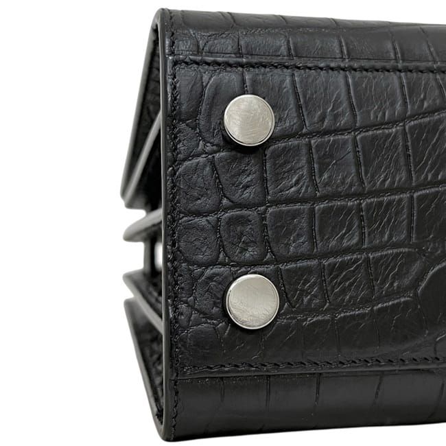 Saint Laurent Paris Shoulder Bag Sac de Jour Nano YSL 2-Way Leather Black — view 7