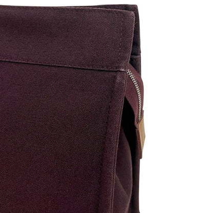 Hermes Fourre Tout Clutch Cotton Bordeaux — view 8