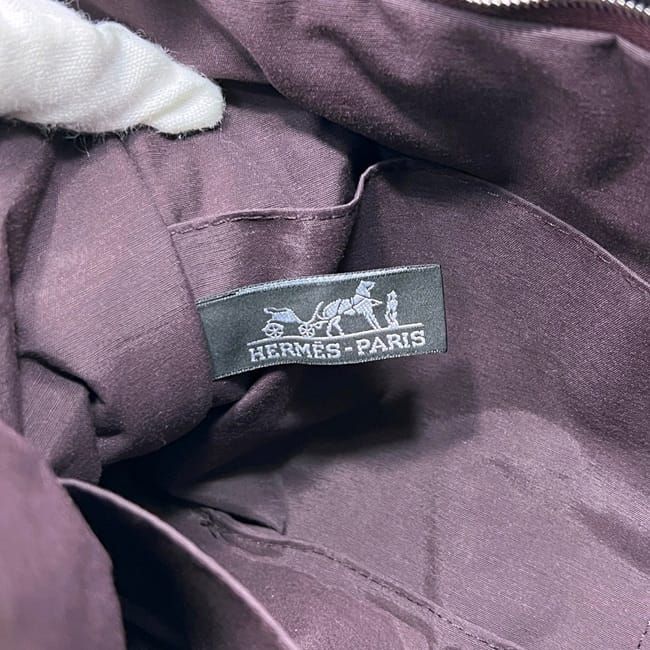 Hermes Fourre Tout Clutch Cotton Bordeaux — view 3