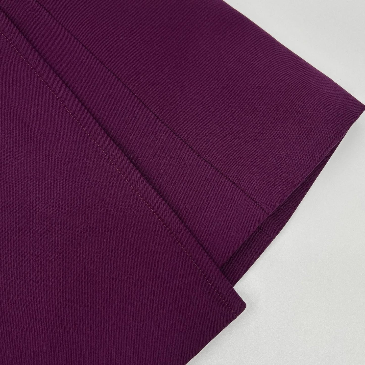 Gucci Zu 024 Purple Wool Leather Skirt 40 — view 8