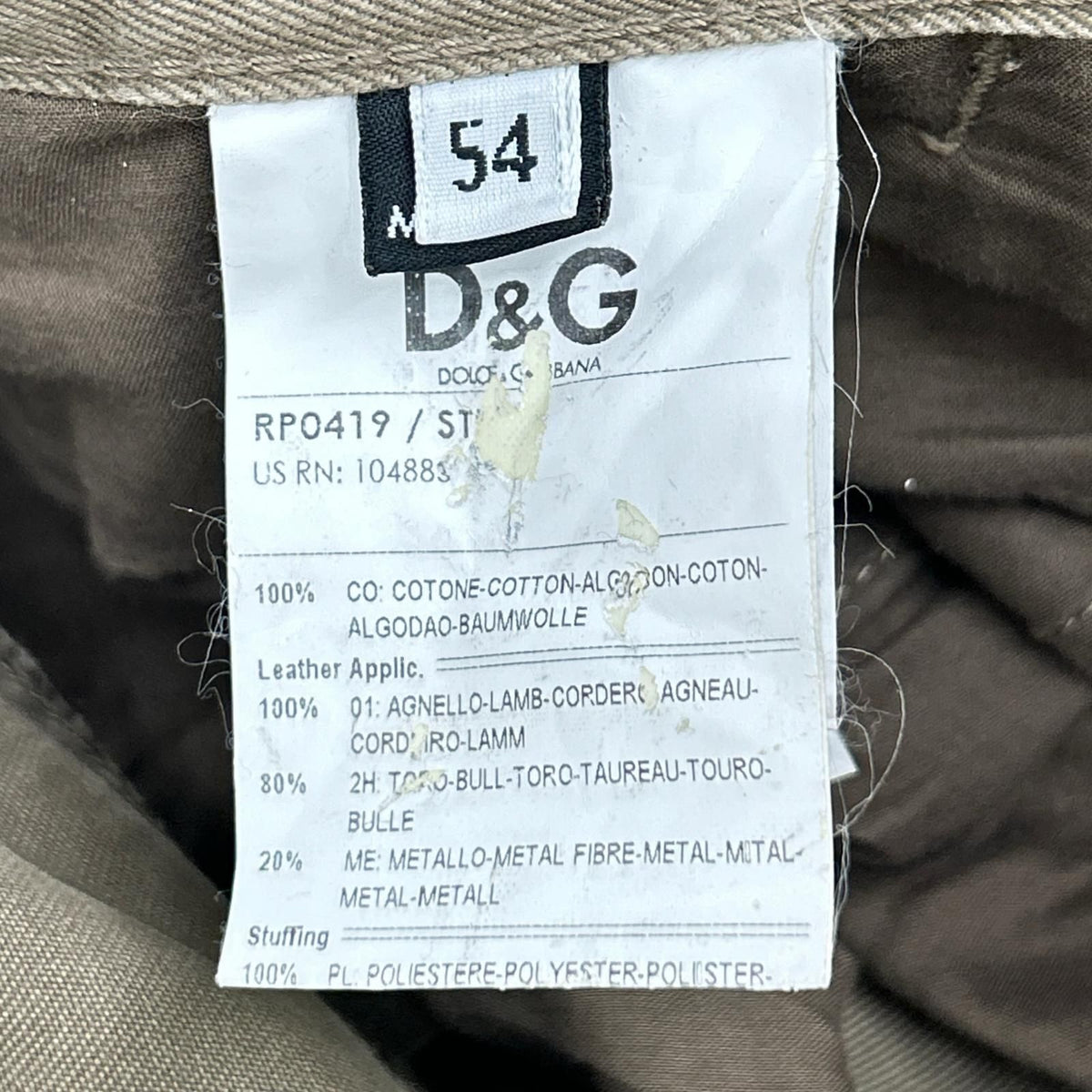 Dolce & Gabbana D&G Suede Patch Cargo Pants 54 — view 4
