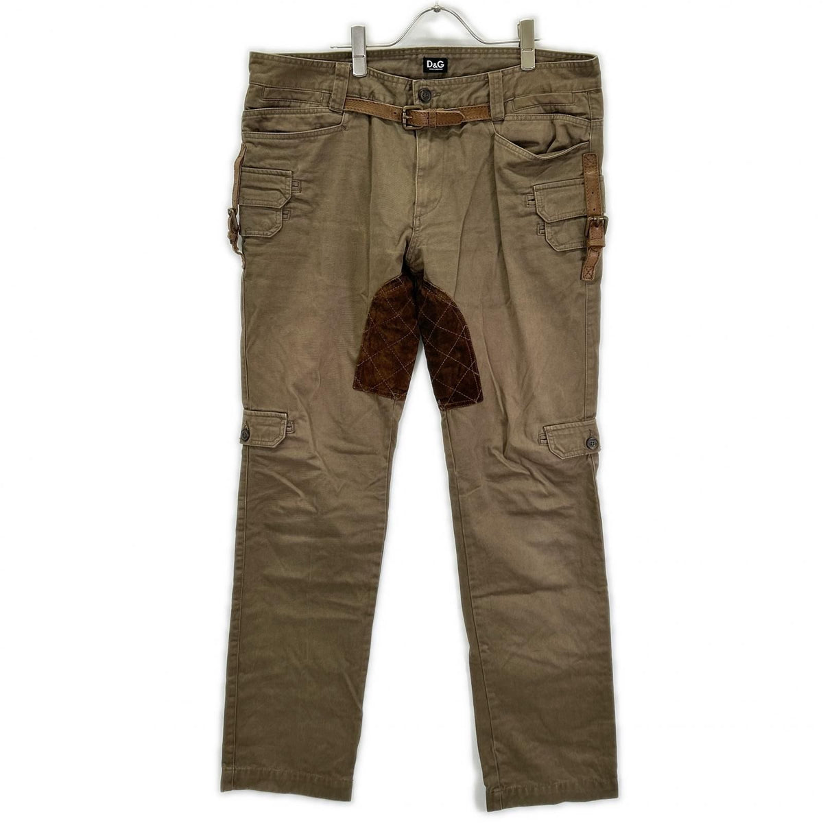 Dolce & Gabbana D&G Suede Patch Cargo Pants 54