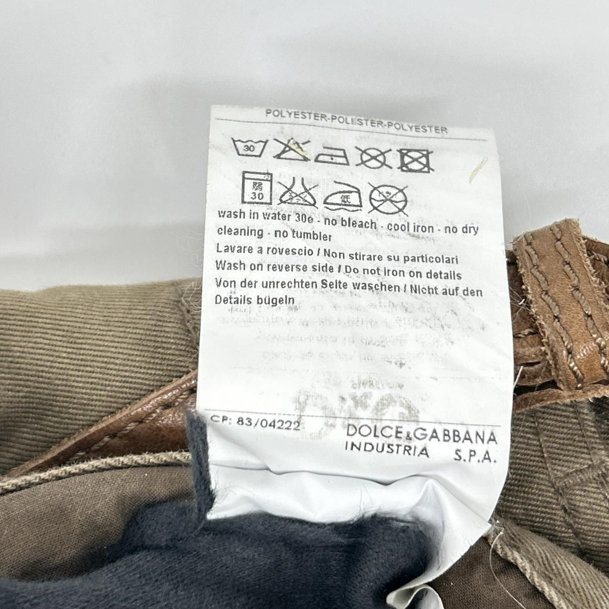 Dolce & Gabbana D&G Suede Patch Cargo Pants 54 — view 5
