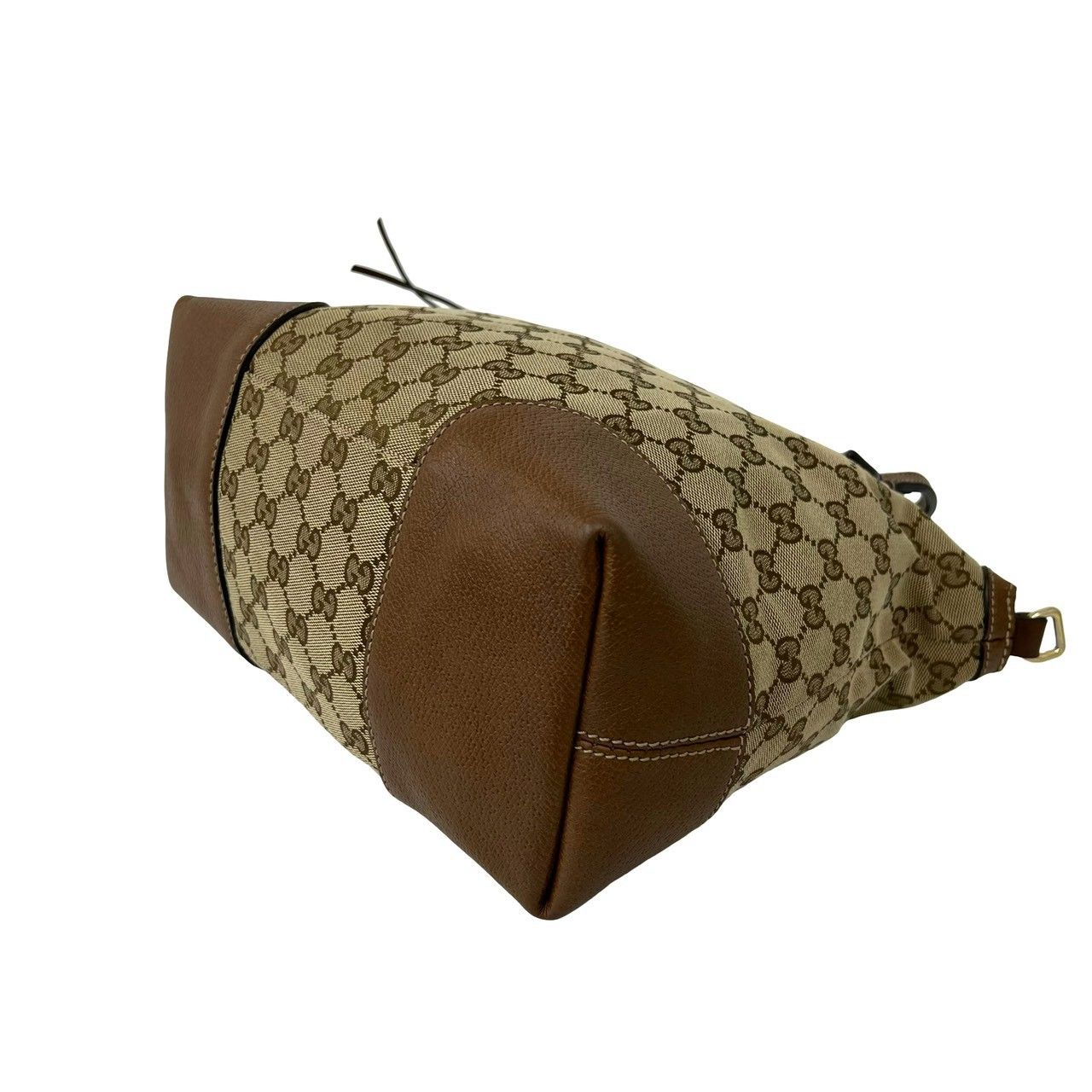Gucci GG Pattern Canvas Leather 2-Way Shoulder Bag Tote Brown — view 8