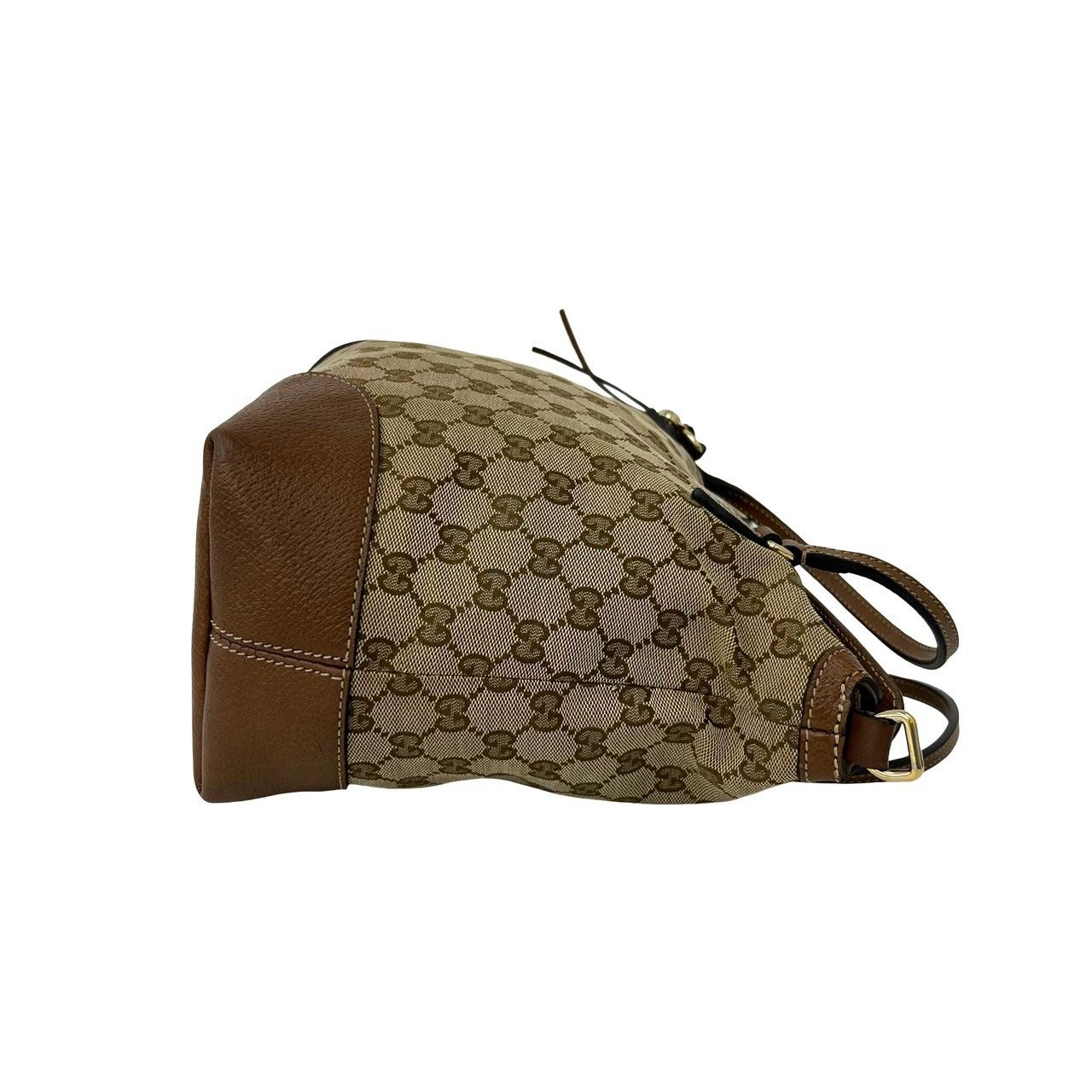 Gucci GG Pattern Canvas Leather 2-Way Shoulder Bag Tote Brown — view 6