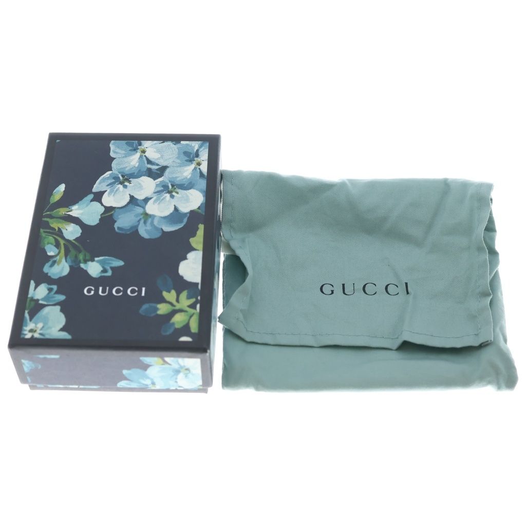 Gucci GG Blooms Compact Wallet Floral Bifold Blue Beige — view 7