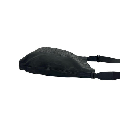 Bottega Veneta Intrecciato Leather Shoulder Bag Cross Black — view 6