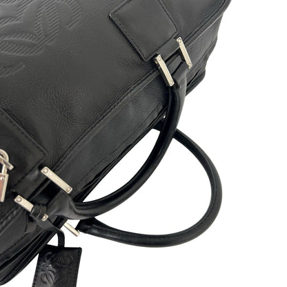 Loewe Amazona 36 Anagram Logo Leather Mini Boston Bag Tote Black — view 4