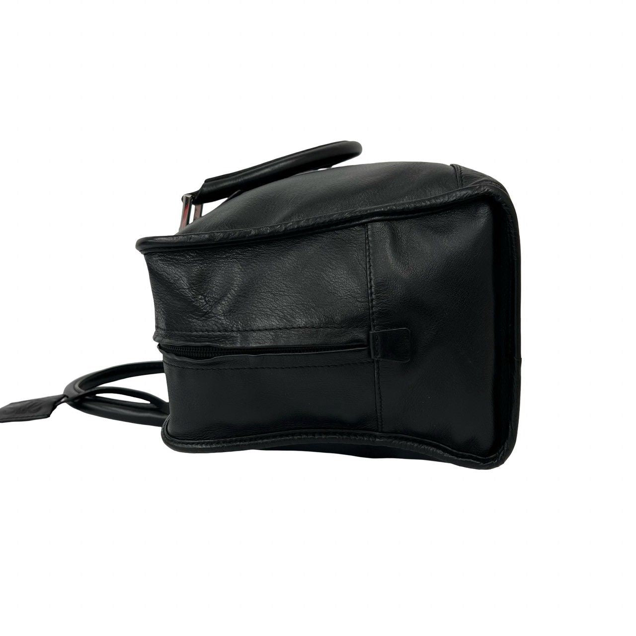 Loewe Amazona 36 Anagram Logo Leather Mini Boston Bag Tote Black — view 5