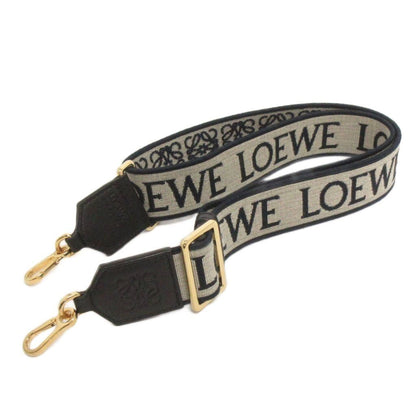 Loewe Anagram Logo Shoulder Strap Bag Jacquard Leather Beige Navy — view 2
