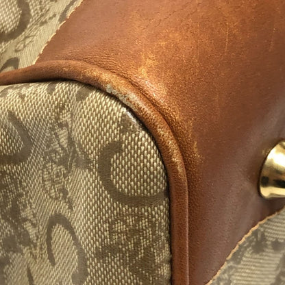 Celine Boston Bag Macadam Pattern Leather Beige — view 6
