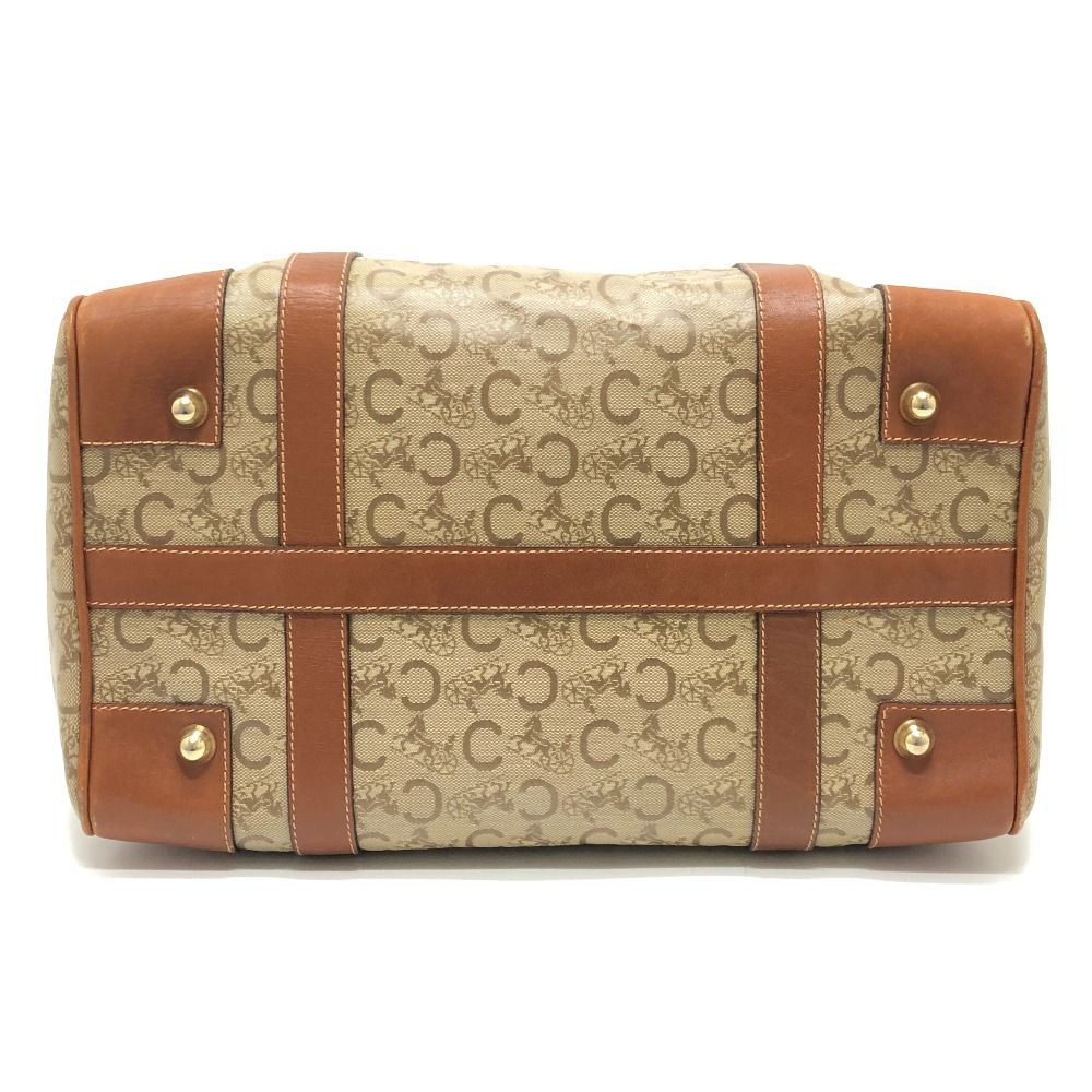 Celine Boston Bag Macadam Pattern Leather Beige — view 4