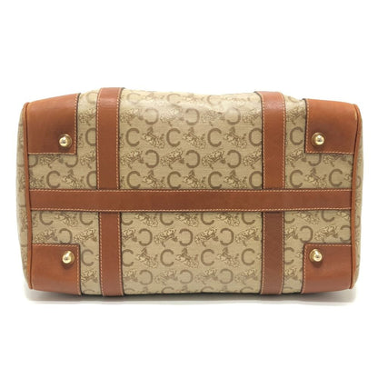 Celine Boston Bag Macadam Pattern Leather Beige — view 4