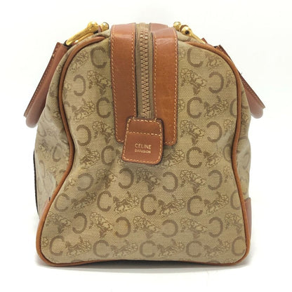 Celine Boston Bag Macadam Pattern Leather Beige — view 2