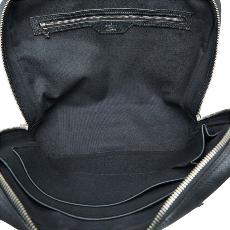 Louis Vuitton Taiga Igor Business Briefcase Ardoise Black Leather — view 6