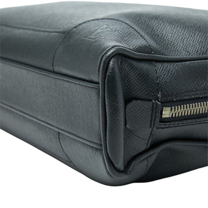 Louis Vuitton Taiga Igor Business Briefcase Ardoise Black Leather — view 4
