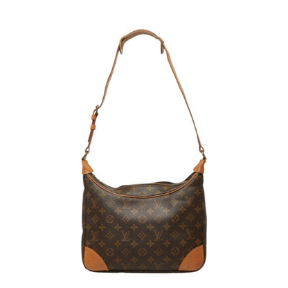 Louis Vuitton Monogram Boulogne 30 Shoulder Bag Brown Leather
