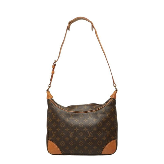Louis Vuitton Monogram Boulogne 30 Shoulder Bag Brown Leather