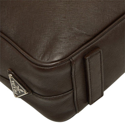 Prada Business Briefcase Brown Saffiano Leather — view 7
