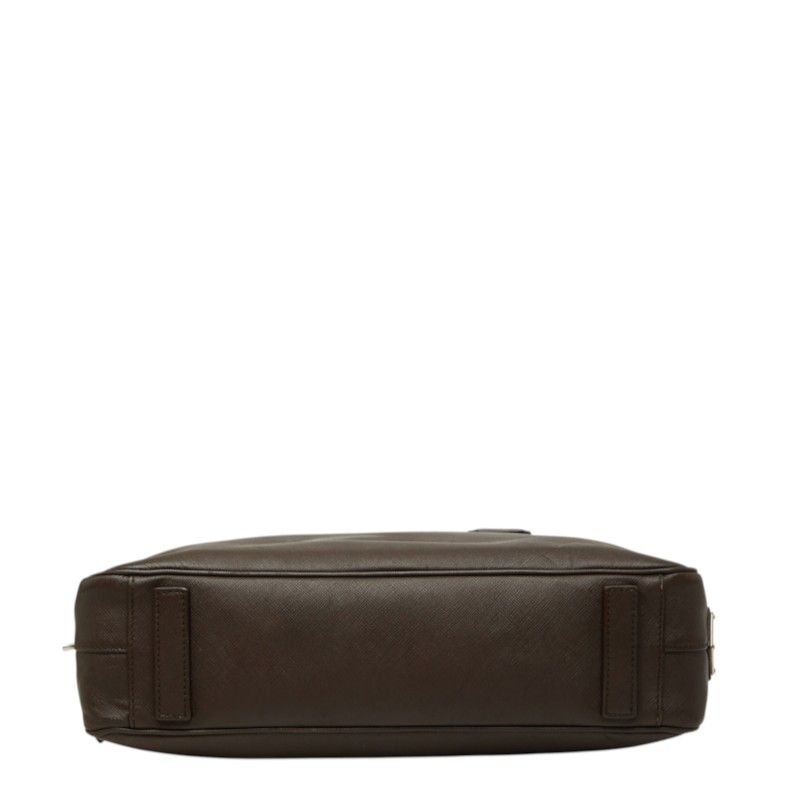 Prada Business Briefcase Brown Saffiano Leather — view 3