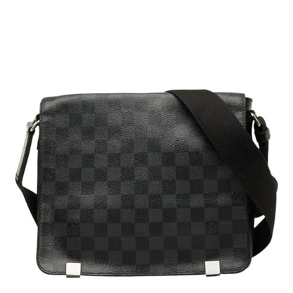 Louis Vuitton Damier Graphite District PM NM Crossbody Shoulder Bag Black