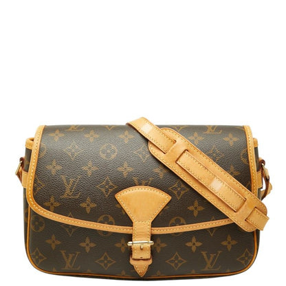 Louis Vuitton Monogram Solonge Crossbody Shoulder Bag Brown Leather