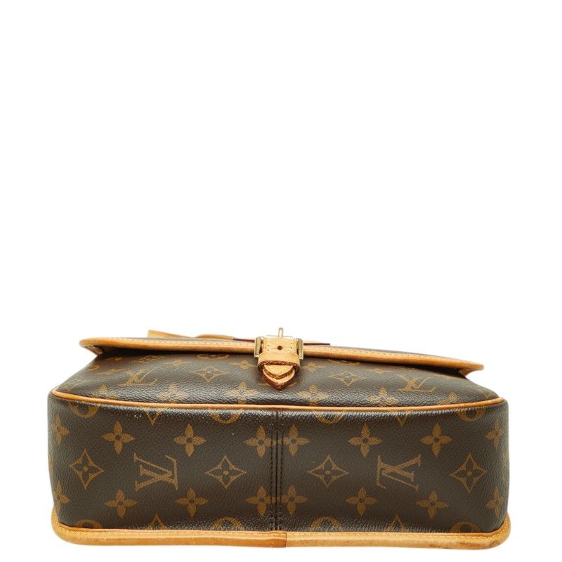 Louis Vuitton Monogram Solonge Crossbody Shoulder Bag Brown Leather — view 3