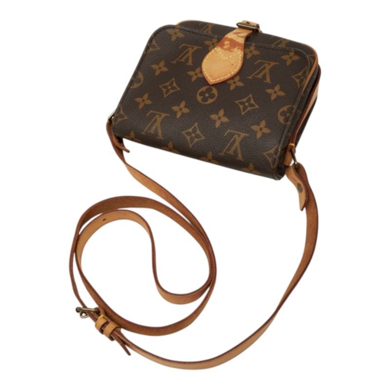 Louis Vuitton Monogram Mini Cartesiere Crossbody Shoulder Bag Brown Leather — view 8