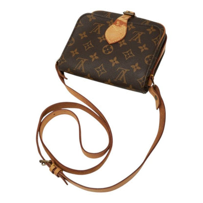 Louis Vuitton Monogram Mini Cartesiere Crossbody Shoulder Bag Brown Leather — view 8