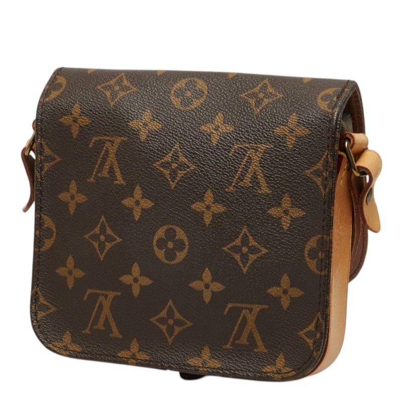 Louis Vuitton Monogram Mini Cartesiere Crossbody Shoulder Bag Brown Leather — view 2