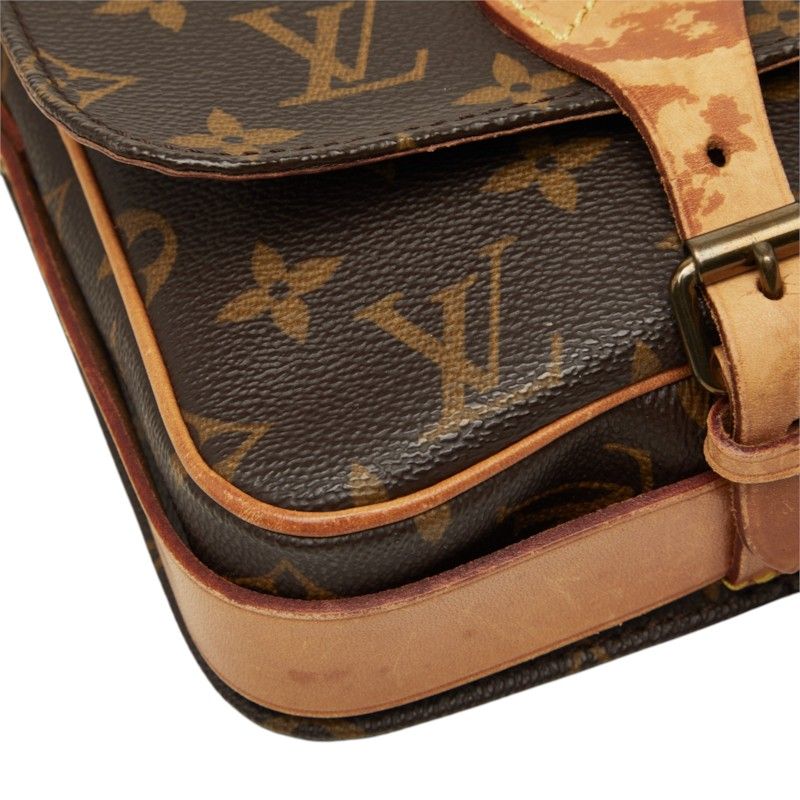 Louis Vuitton Monogram Mini Cartesiere Crossbody Shoulder Bag Brown Leather — view 5