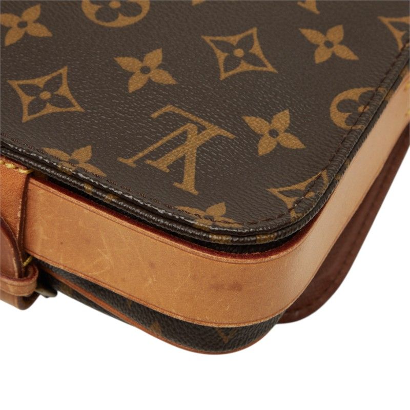 Louis Vuitton Monogram Mini Cartesiere Crossbody Shoulder Bag Brown Leather — view 6