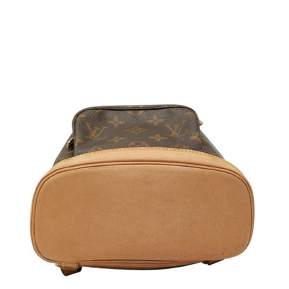 Louis Vuitton Monogram Mini Montsouris Backpack Brown Leather — view 3