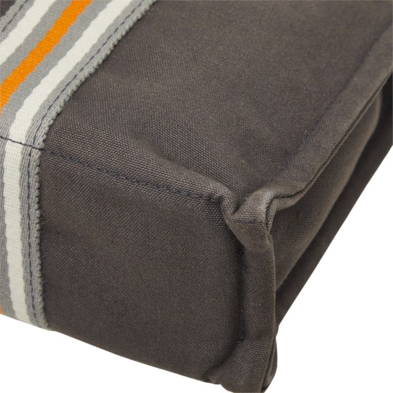 Hermes Fourre Tout PM Tote Bag Limited Gray White Orange Canvas — view 4