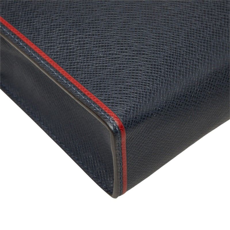Louis Vuitton Taiga Pochette Voyage Clutch Navy Blue Marine Leather — view 7