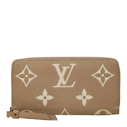 Louis Vuitton Monogram Empreinte Zippy Wallet Zip Around Bicolor Tourterelle