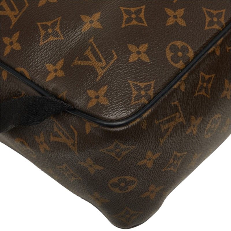 Louis Vuitton Monogram Macassar Josh Backpack Brown Leather — view 7