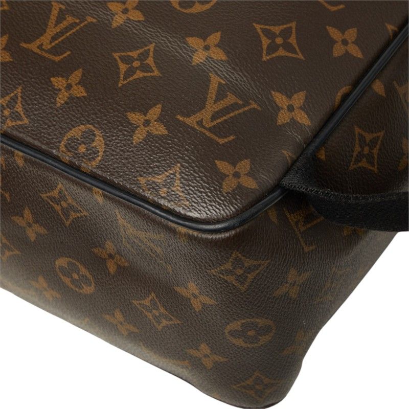 Louis Vuitton Monogram Macassar Josh Backpack Brown Leather — view 6