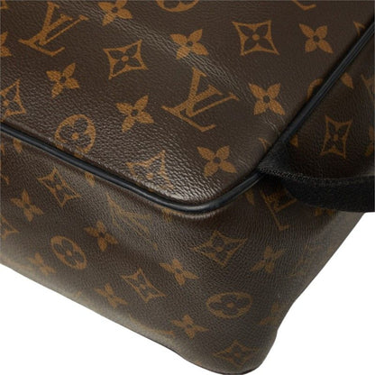 Louis Vuitton Monogram Macassar Josh Backpack Brown Leather — view 6